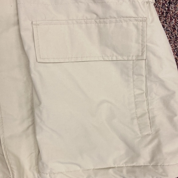 Lands End Men's Coat size Large 42-44 EUC Polartec cream color - Picture 2 of 7